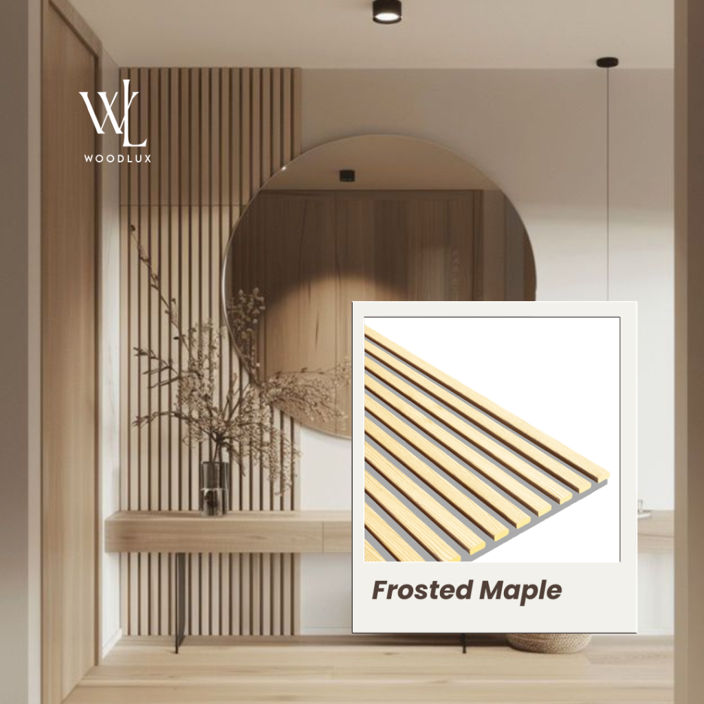 WOODLUX AKUPANEL - FROSTED MAPLE Acoustic Wall Panel / peredam suara