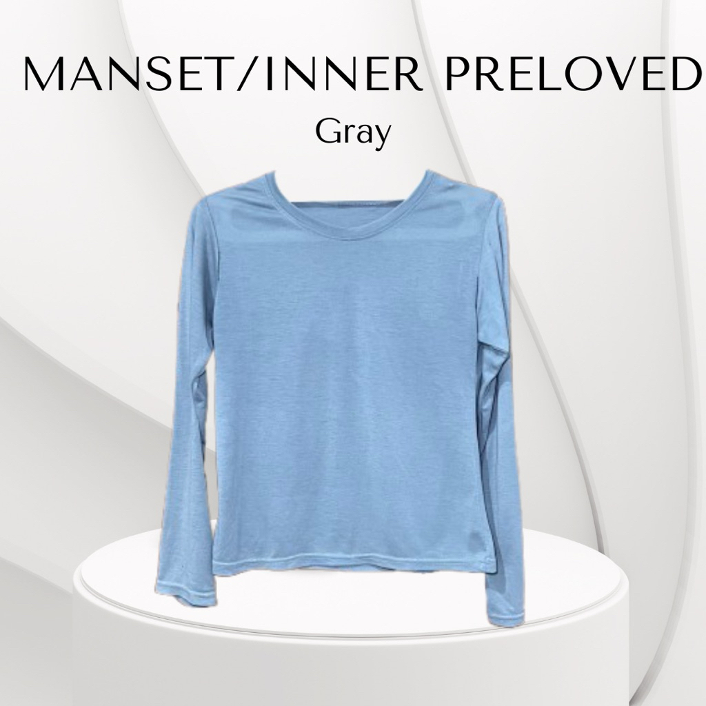 Manset / Inner / Dalaman / Inner Hijab / Manset Hijab / Atasan / Pakaian Dalam / Long Sleeve Kaos Ab