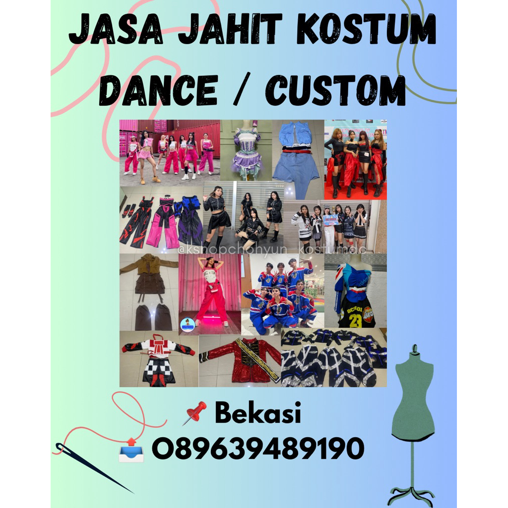 Jasa Jahit Custom Dance / KPOP/ JPOP/ DBL