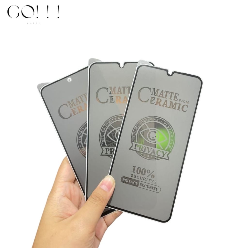 Tempered Glass Ceramic Spy Matte Redmi 9 - 9A - 9C - 9T - 10A - 10X - PCO M3 - Mi 10 LITE - 11 Prime