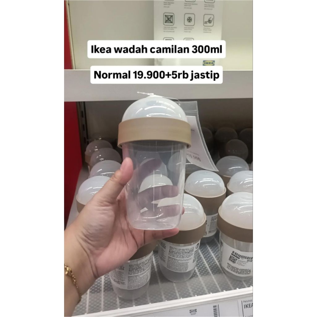 IKEA wadah camilan 300 ml / harga + jastip