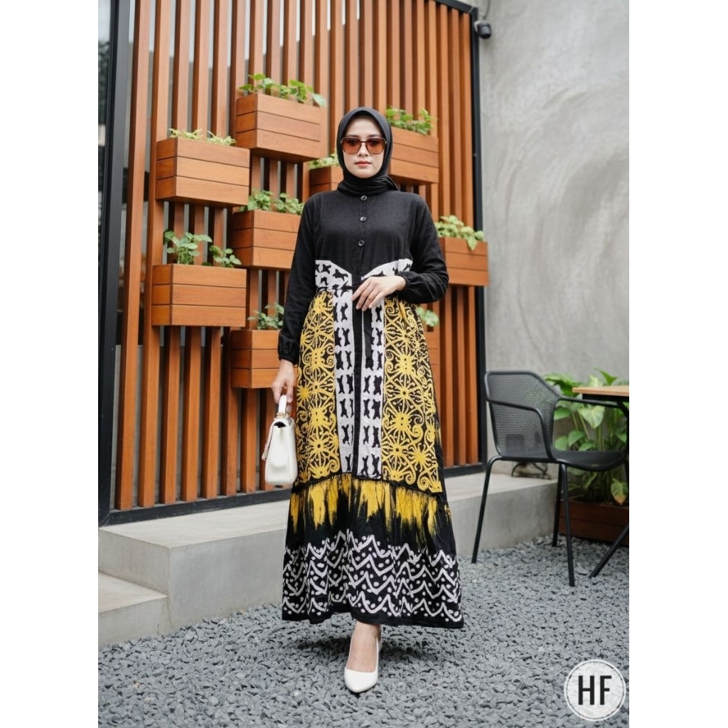 BATIK HAFIZH - GAMIS RAYON PREMIUM| HOMEY DRESS CANDI MEKAR|GAMIS TWILL ORI|GAMIS RAYON JUMBO