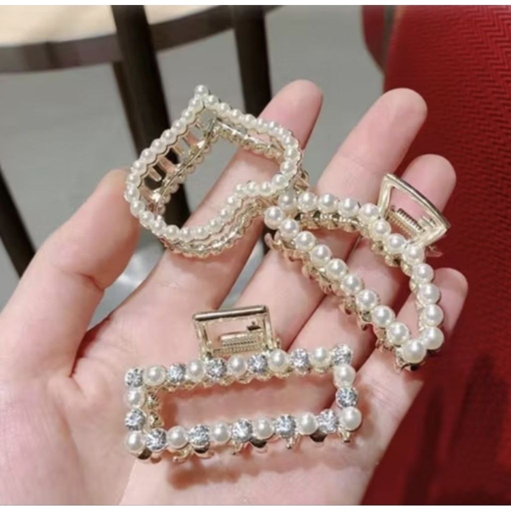 JEPIT RAMBUT MUTIARA CRISTAL ALLOY JEDAI RAMBUT KOREA BESI