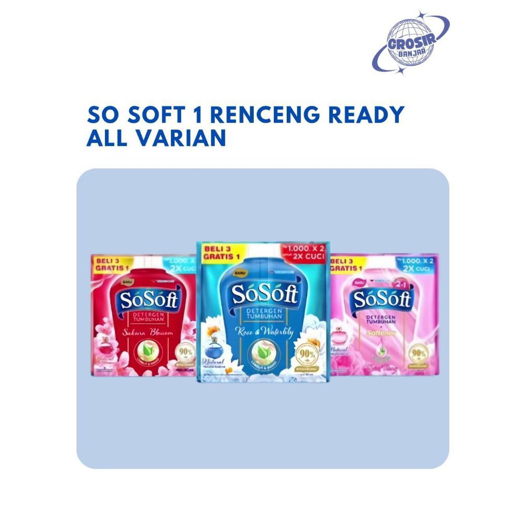 So Soft Sachet 1 renceng