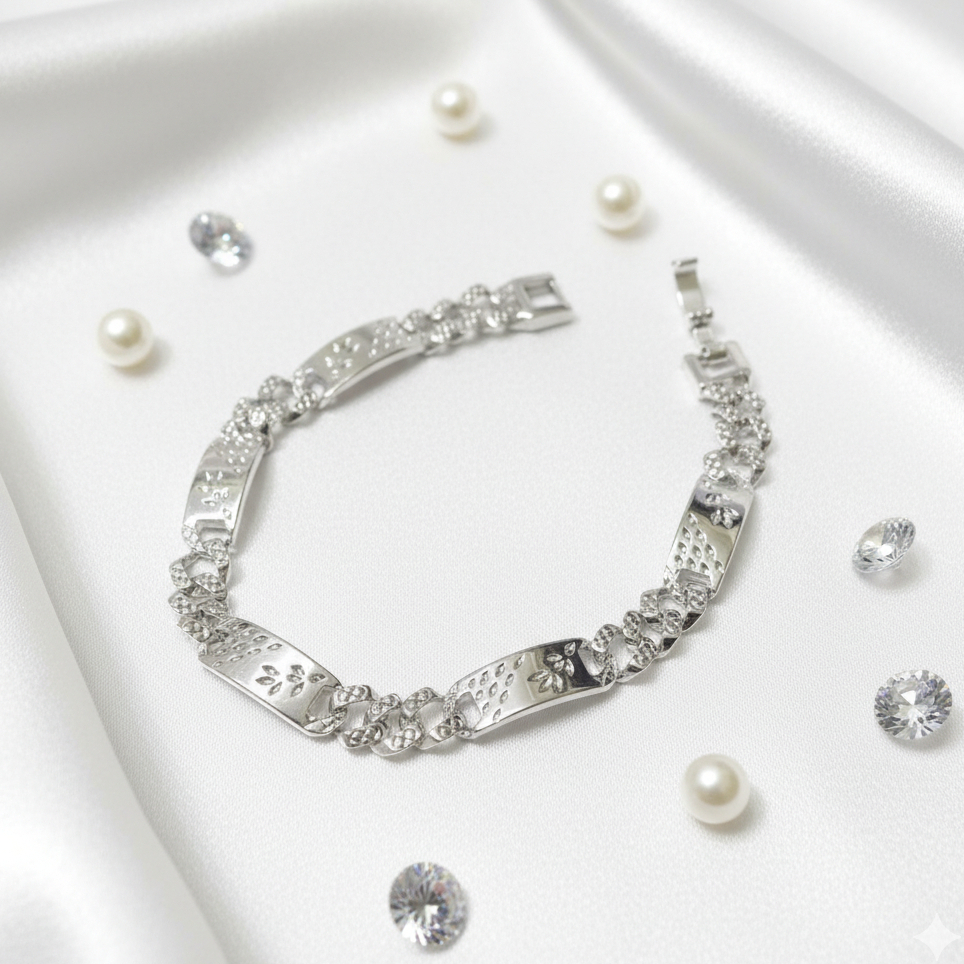 Gelang Silver Rantai Xuping Unisexs Elegan