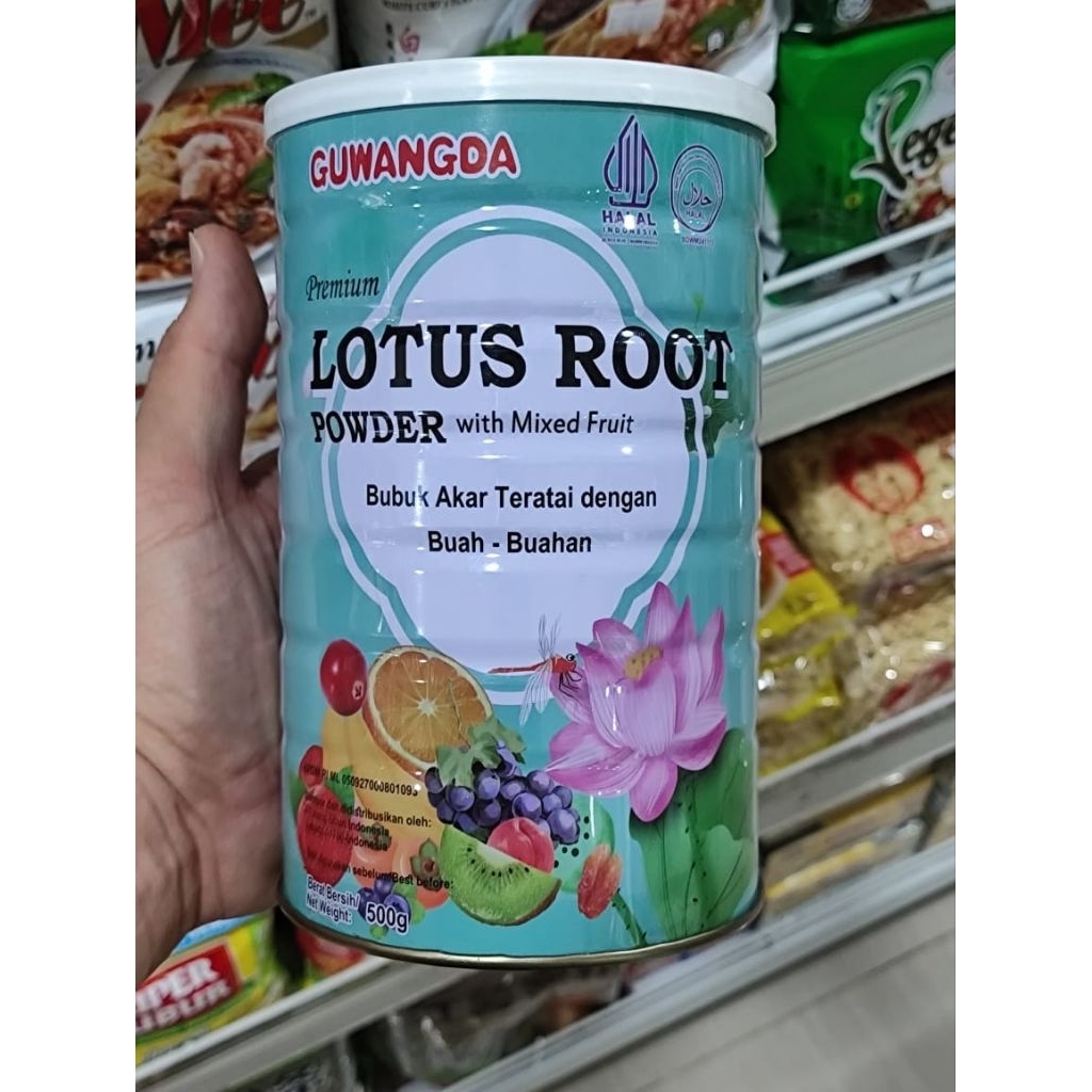 GUWANGDA LOTUS ROOT Powder Rasa Buah Buahan 500gr