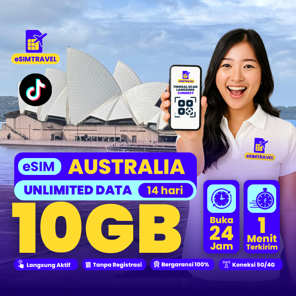 eSIM Australia Unlimited Data Internet | eSIM Travel Australia Unlimited Internet VODAFONE |  eSIM R
