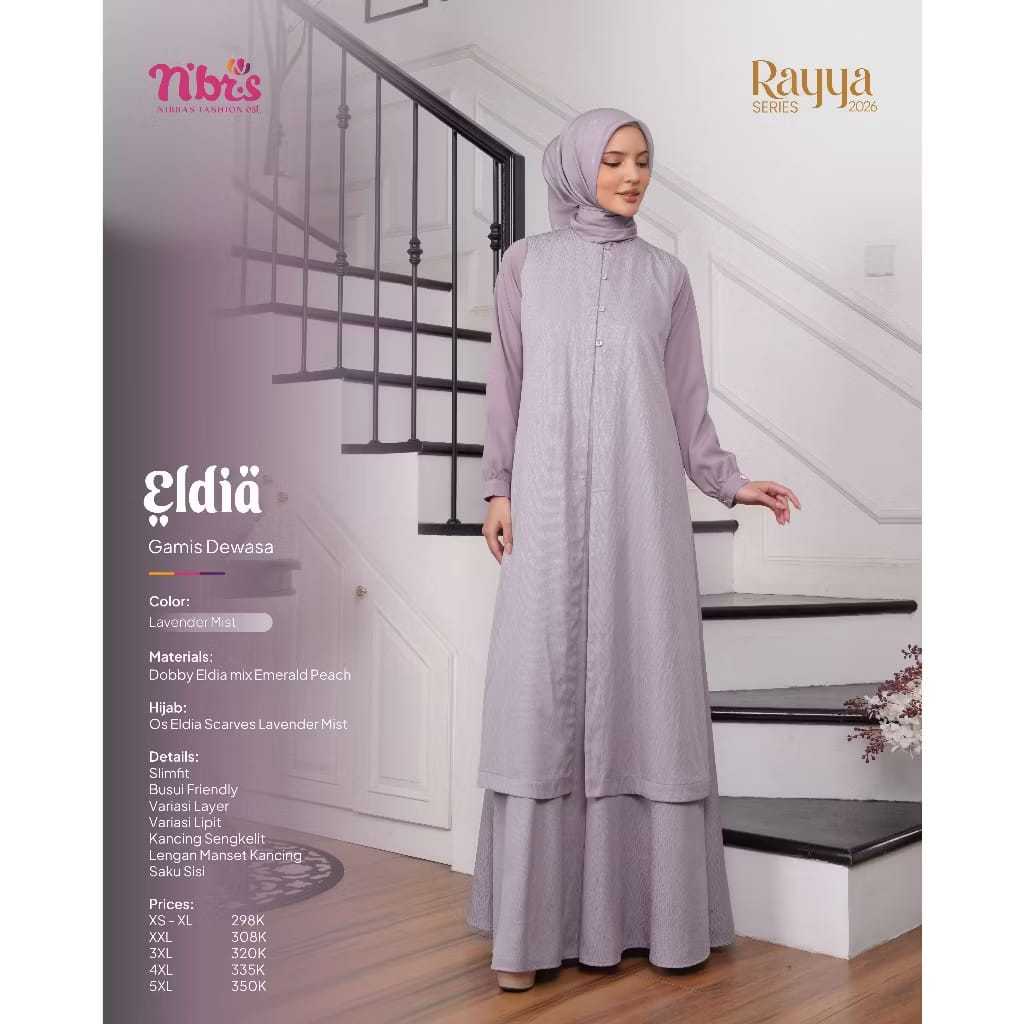 Gamis Nibras Eldia  Lavender Mist