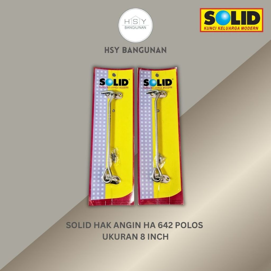 SOLID Hak Angin Jendela HA 642 Ukuran 8" (Model Polos)