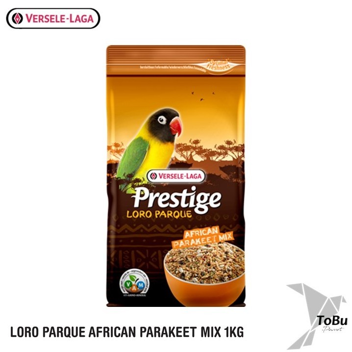 Verselelaga Prestige Loro Parque African Parakeet Mix 1kg Pakan Burung Smallbird Burung Kecil Lovebi
