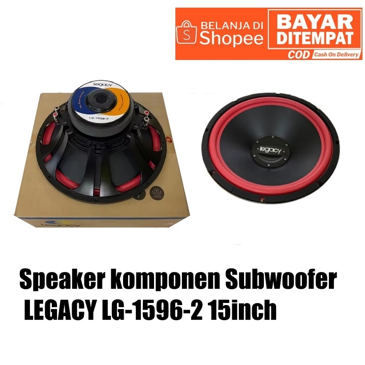Speaker komponen  Subwoofer  LEGACY LG-1596-2  15inch 100% Baru