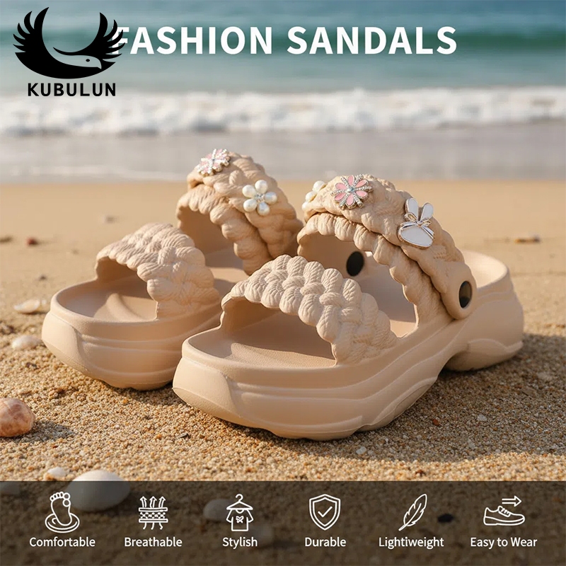 KUBULUN | Sandal Wanita Terbaru 2025 | Sandal Slop | Sandal Karet Wanita Empuk