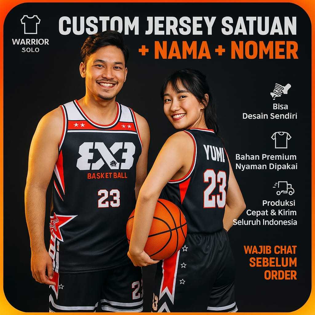 CUSTOM JERSEY BASKET SOLO / CUSTOM JERSEY BASKET Satuan Desain 17