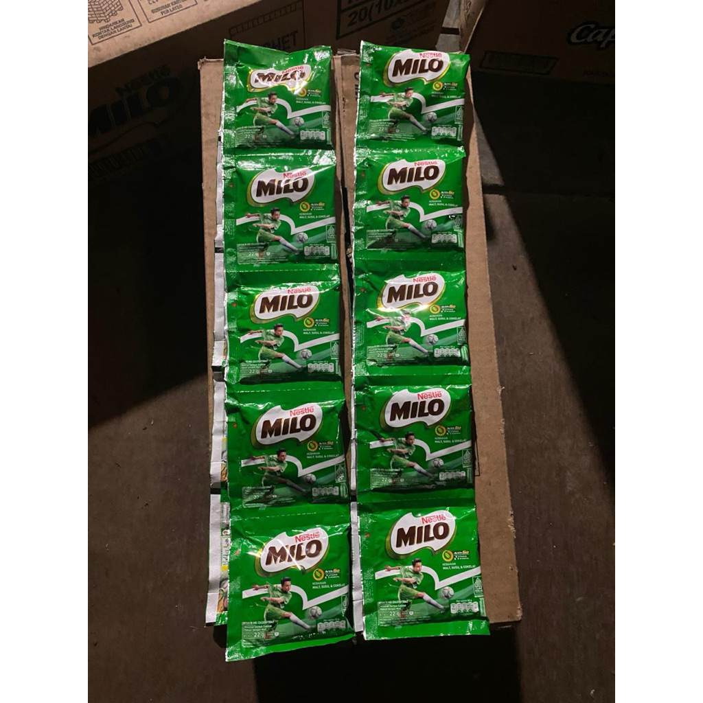 Susu Milo Renteng 22gram (1 Renceng = 10 Sachet)