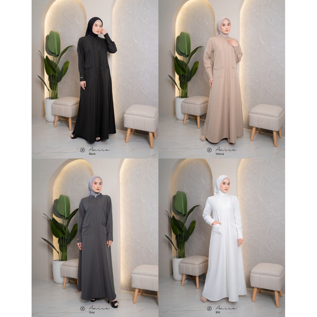 Amira dress by zalifa, gamis salur , gamis zalifa, gamis garis