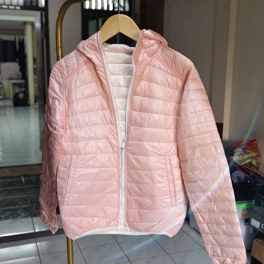 down jaket pink wanita