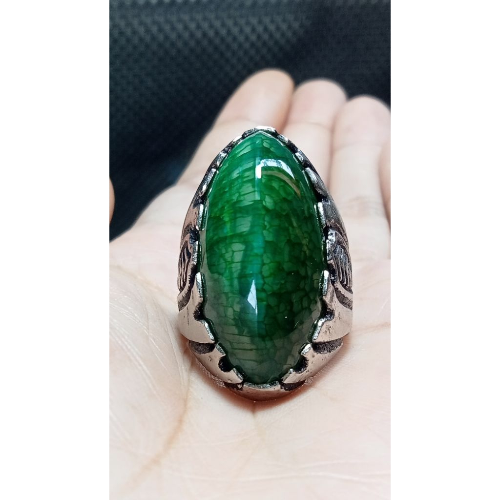 cincin batu pandan sisik naga