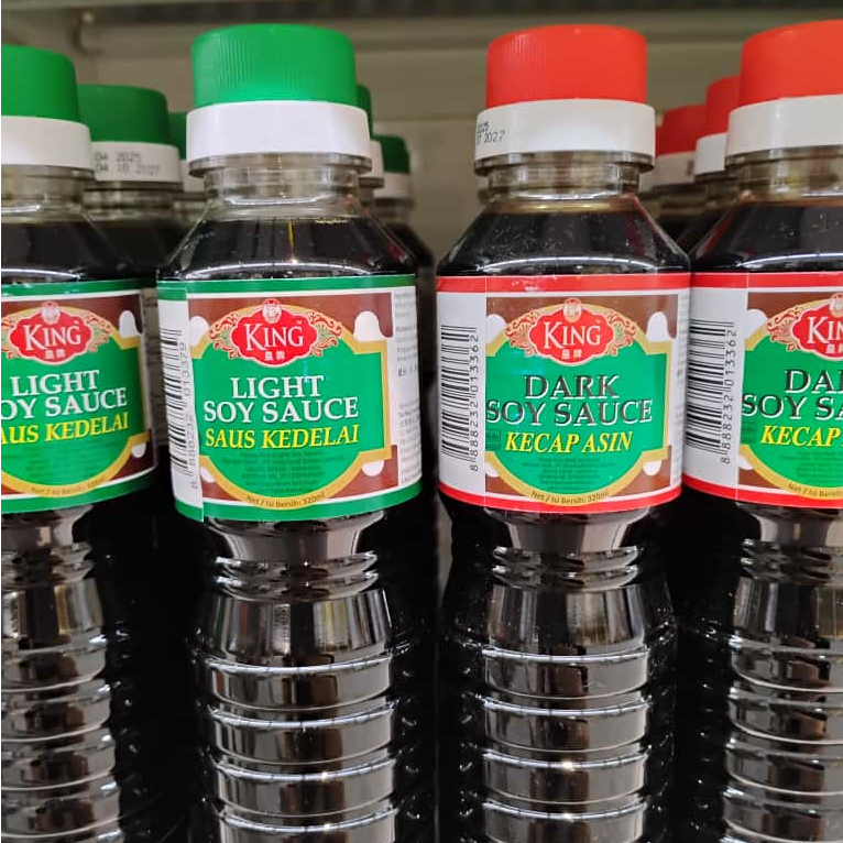 King Soy Sauce Kecap Asin Light Soy Sauce / Dark Soy Sauce King Tai Hua 320ml