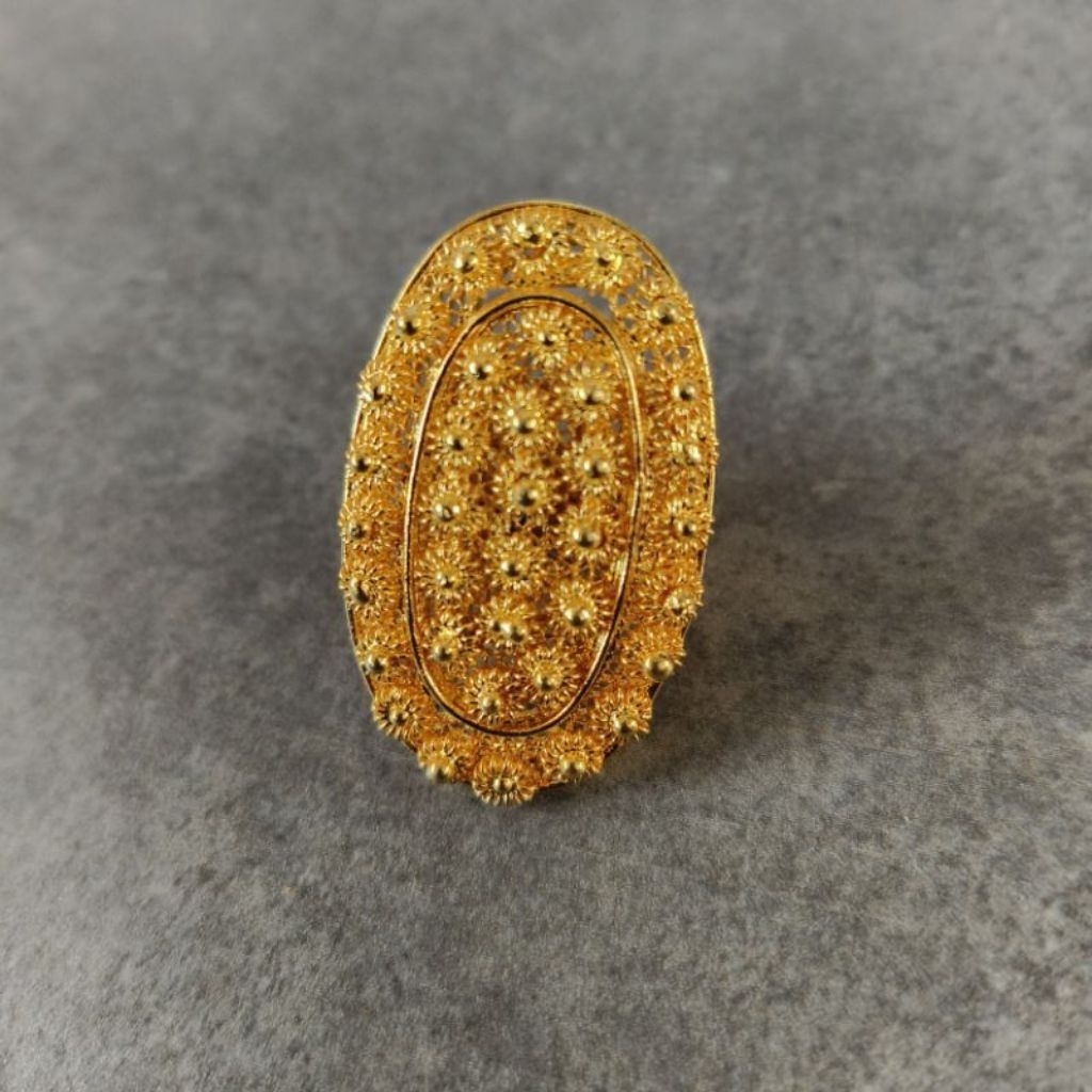 Cincin bunga emas24k/cicin sultan/cicin Borobudur/cicin pesta/cicin pernikahan.