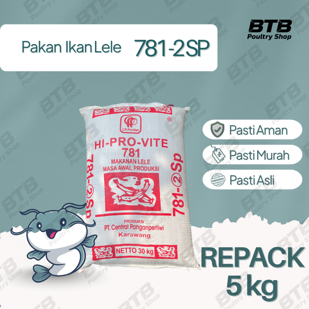 HI-PRO-VITE 781-2 SP Pakan Ikan Pelet Ikan Repack 5Kg | 1Kg