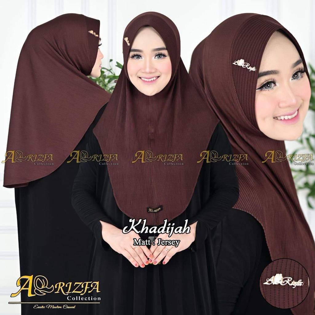 Hijab Plisket Jersey khadijah ori Daura Gama