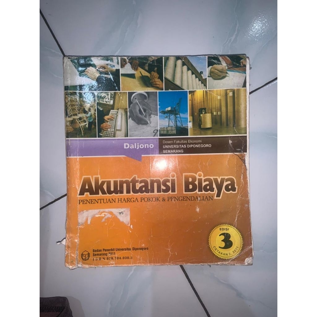 Buku akuntansi biaya daljono (preloved)
