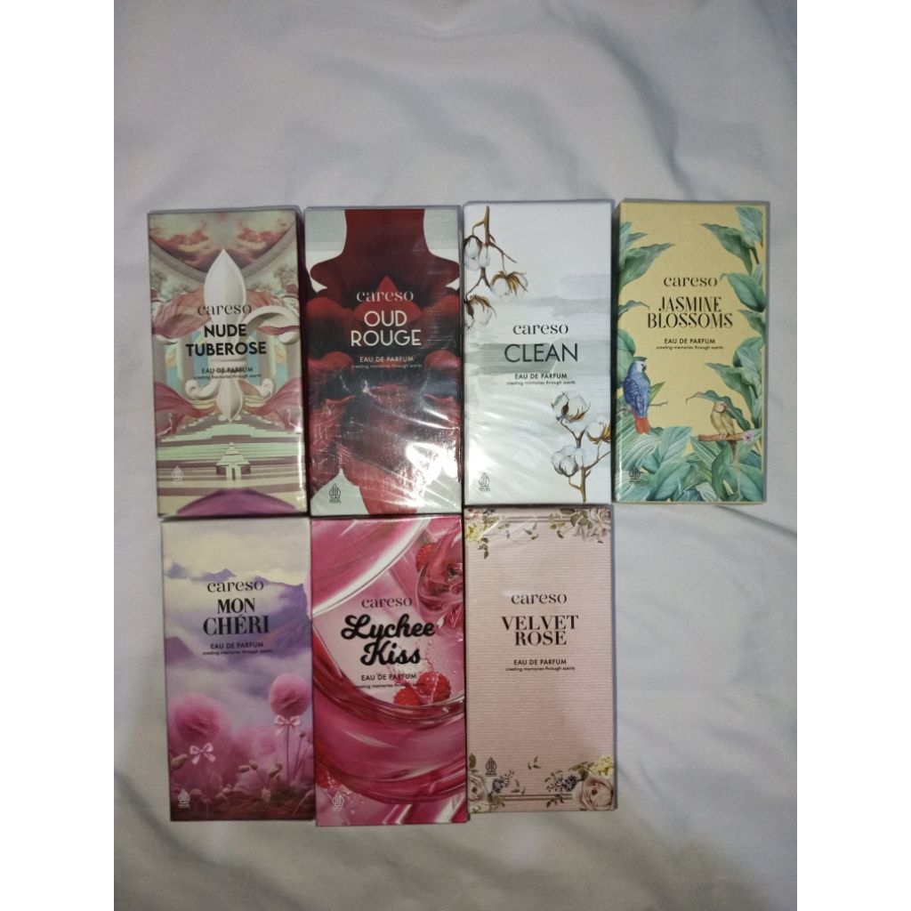 (NEW SEALED) Careso EDP (Mon Cheri, Nude Tuberose, Lychee Kiss, Clean, Jasmine Blossoms, Velvet Rose