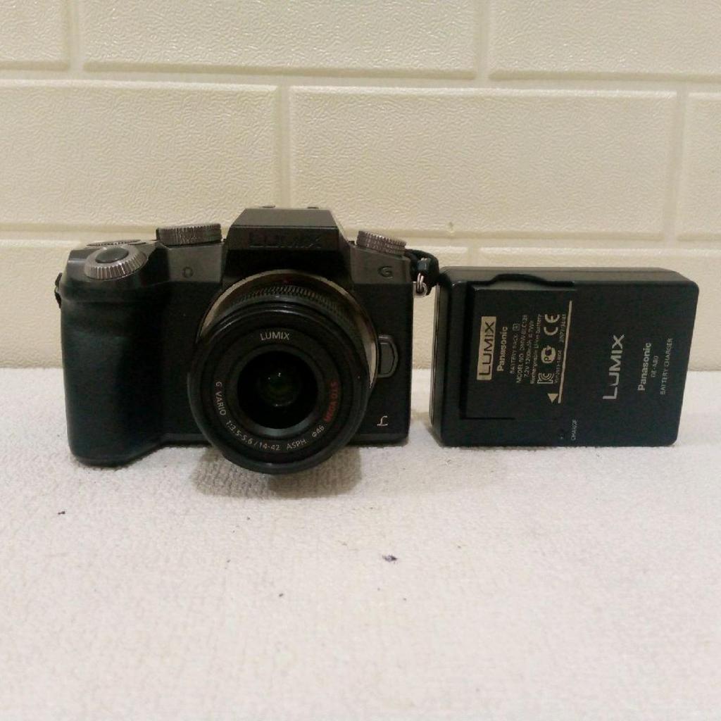 panasonic Lumix DMC g7 lensa 14-42mm kamera mirolles second