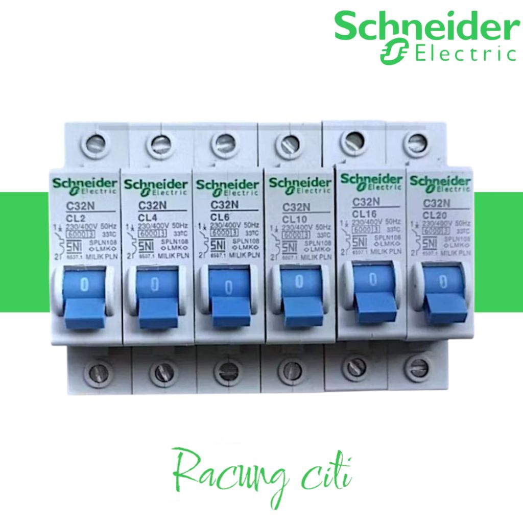 MCB PLN SCHNEIDER MODIFIKASI AMPER 2AMODIF50A