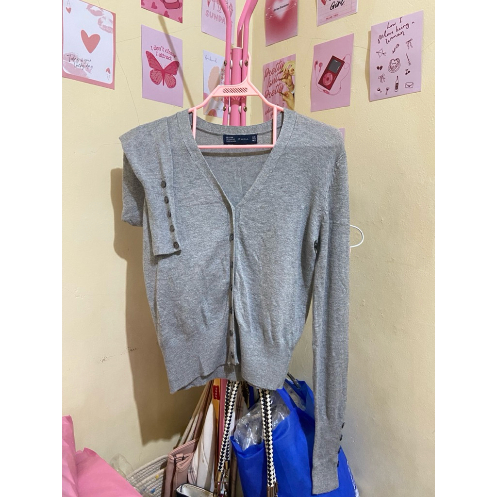 zr v neck brand cardigan grey kqncing inara
