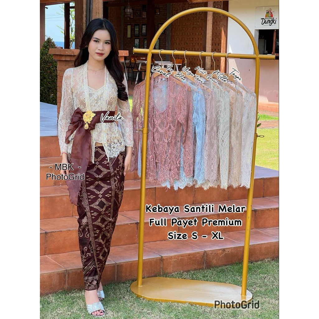 Kebaya Jadi Santili Lace Full Payet Premium