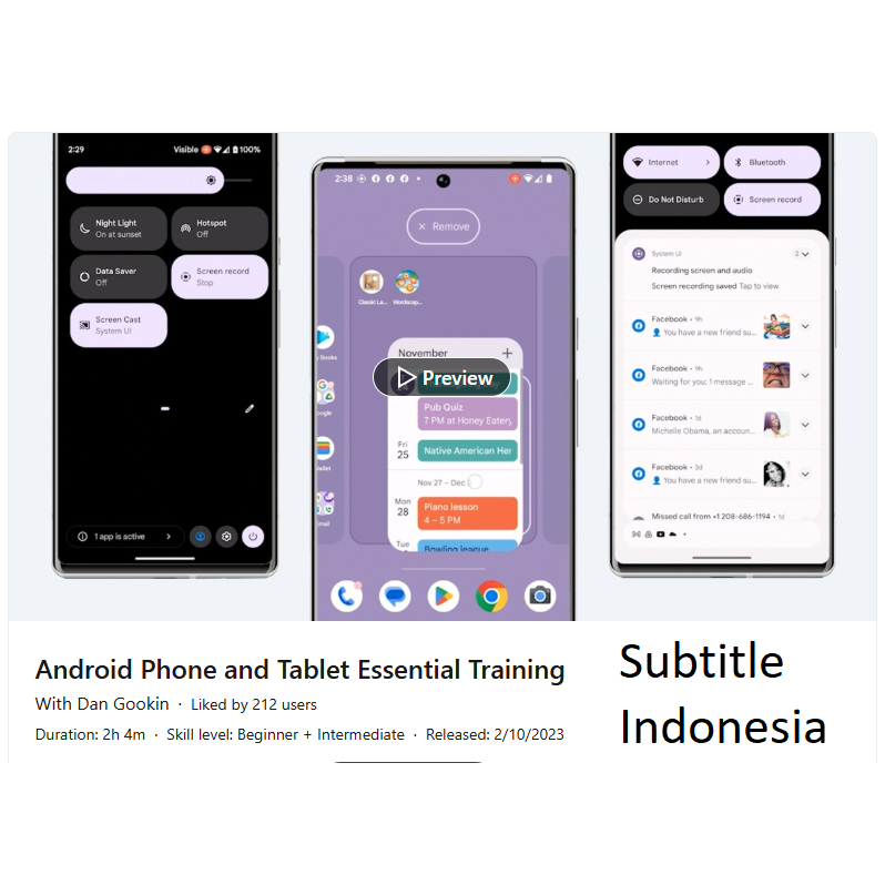 Course Android Phone and Tablet Essential Training