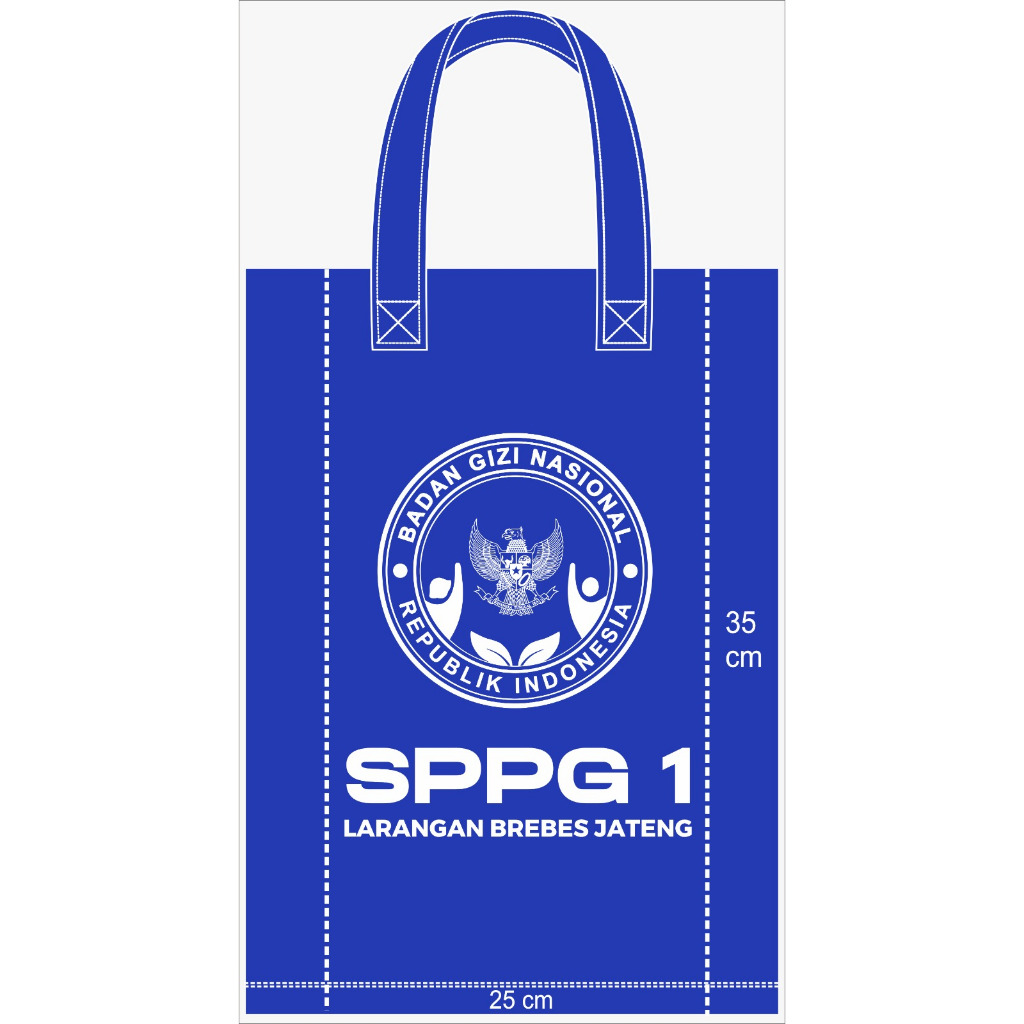 Tas Goodiebag SPPG MBG Tas Spunbond SPPG MBG Makan Bergizi Gratis