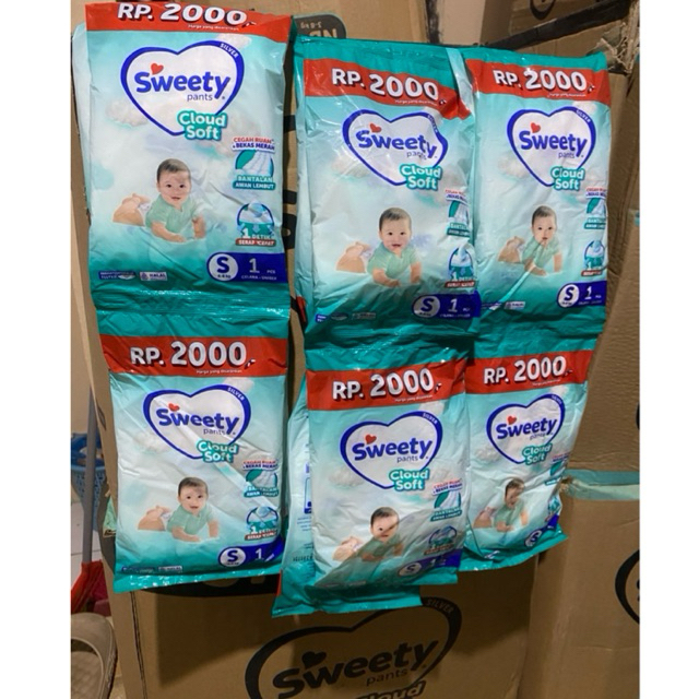 SWEETY RENCENG SILVER S PANTS 6 PCS