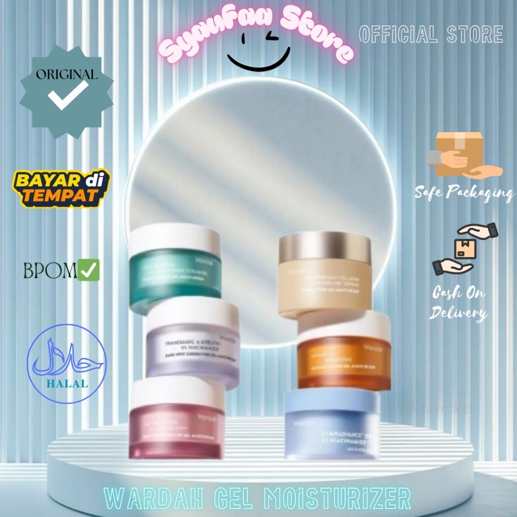 Wardah Gel Moisturizer Series 30g || Wardah Moisturizer Gel Series