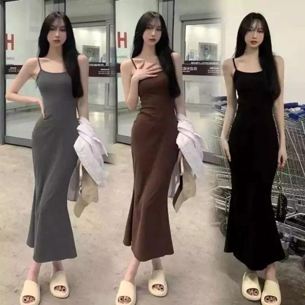 TERLARISDRESS MAXI BODYCON/DRESS TANK TOP SEXY WANITA/DRESS BODYCON PANJANG