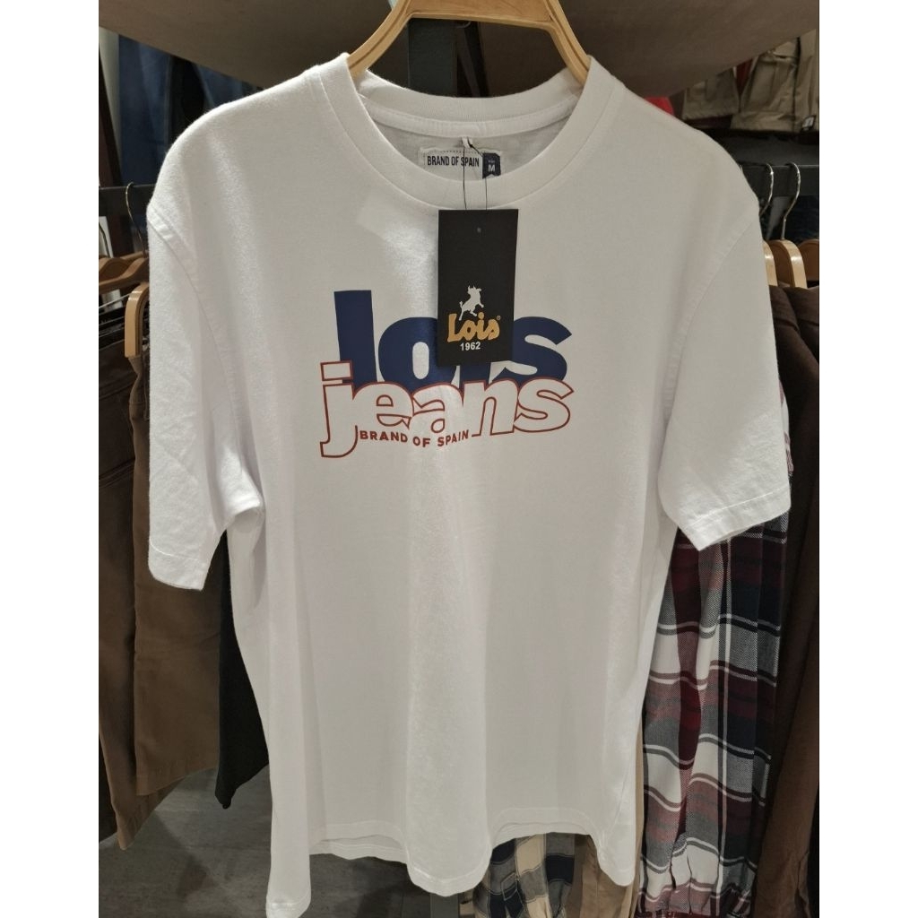 kaos lois 100% Original white