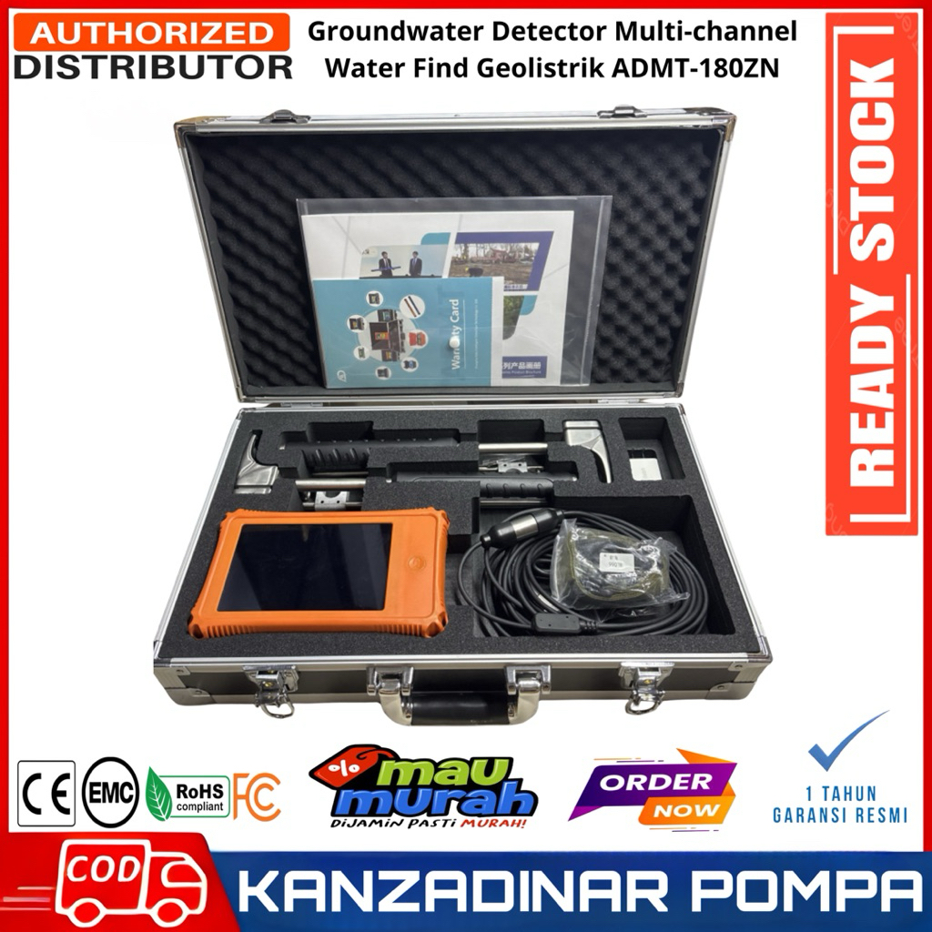 Groundwater Detector Multi-channel Water Find Geolistrik ADMT-180ZN