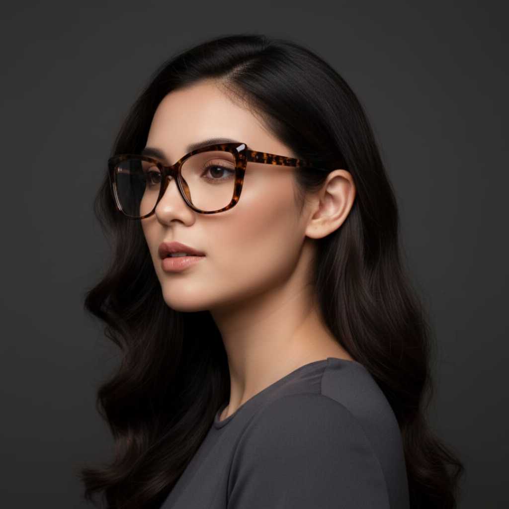 Kacamata Photochromic Wanita Lensa Baca Progresif Baca Dan Jalan Kaca Mata Plus Optik Asli Ori