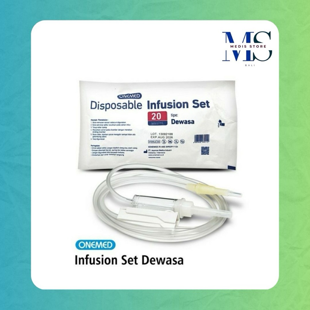 Infus set dewasa onemed ecer | Infusion set dewasa | Selang Infus | Set selang infus | Infus set dws