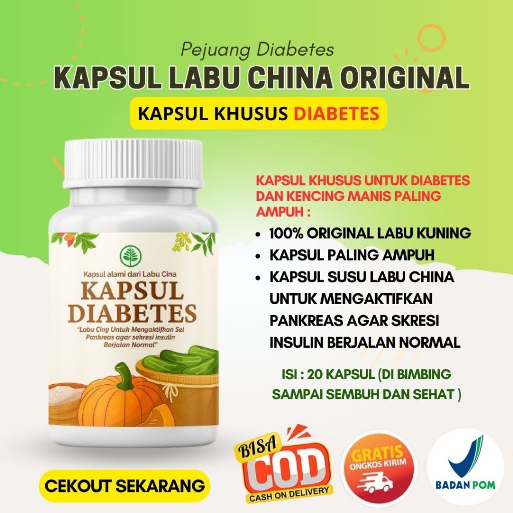 KAPSUL LABU CINA UNTUK DIABETES SUSU LABU CINA ORIGINAL HALAL BPOM