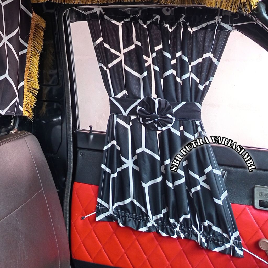 Aksesoris kain gorden pintu mobil Truk Fuso Hino500/700 HOWO UD Qester figter dan sekitarnya /gorden