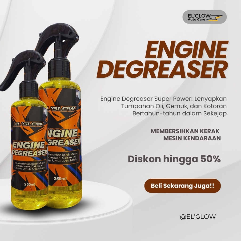 Pembersih Kerak Mesin Engine Degreaser Motor&Mobil Premium ElGlow