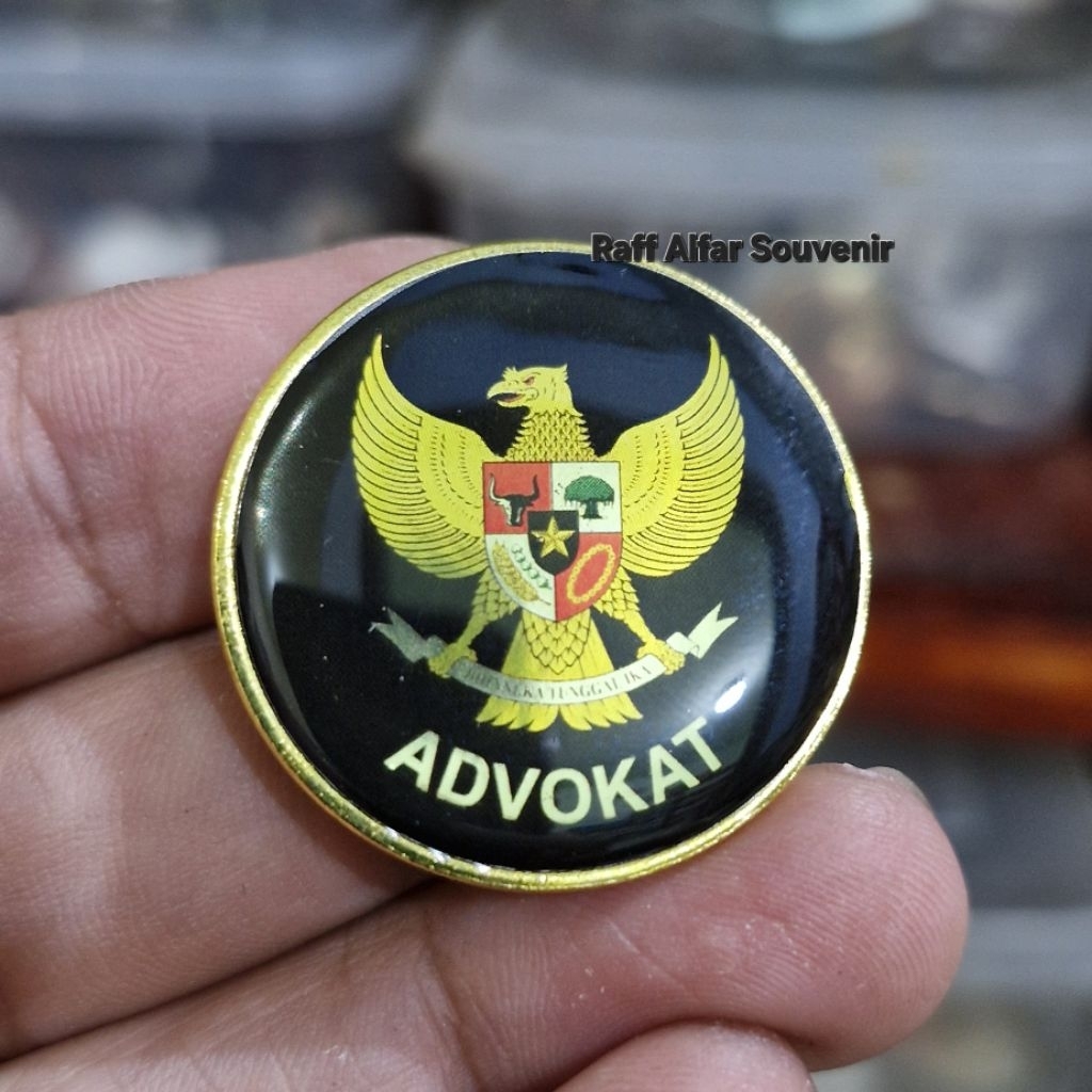 PIN ADVOKAT LOGO GARUDA MODEL PREMIUM - LENCANA ADVOKAT GARUDA