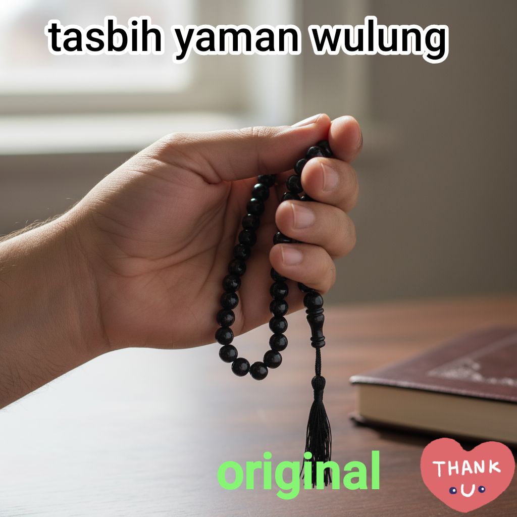 tasbih batu YAMAN WULUNG original natural 33 butir 10 mm