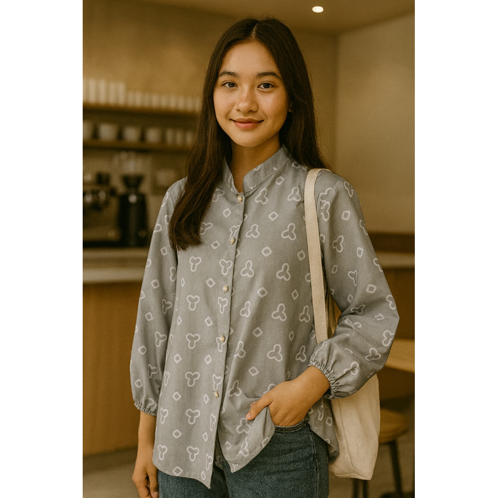 Masayu Batik - Blouse Batik Wanita Atasan Jumputan