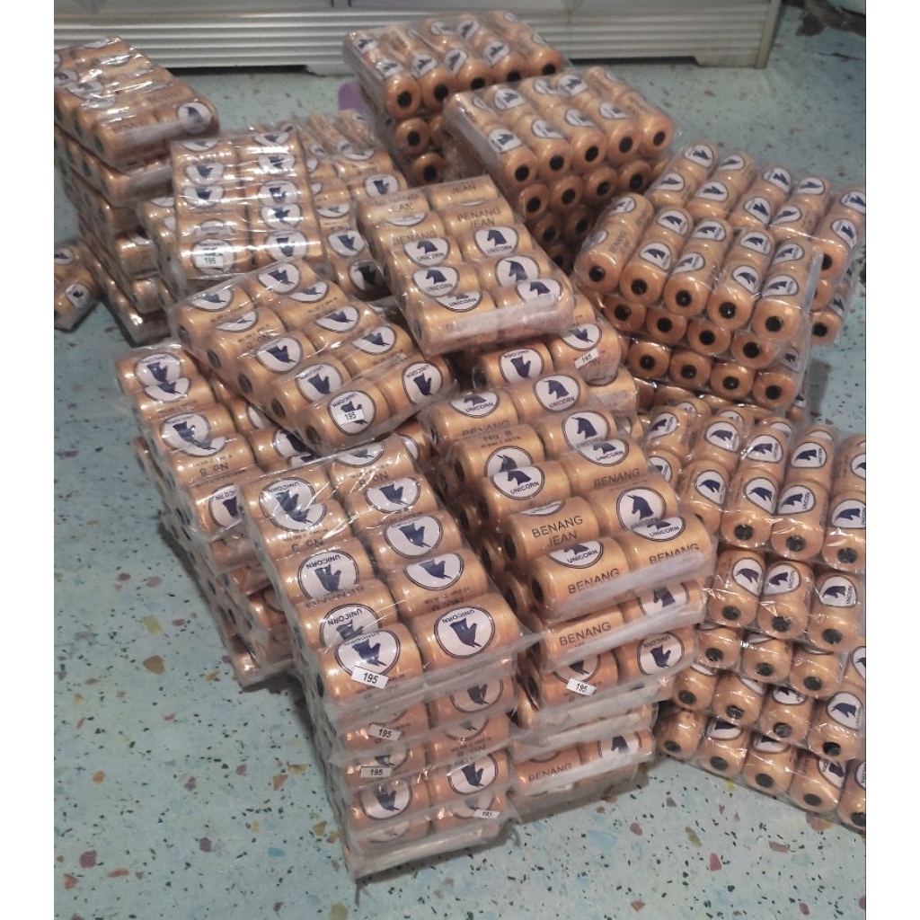 Benang Jeans Unicorn 500 yard l Benang Jelujur Sasirangan