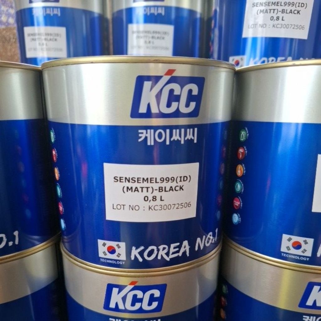 Cat KCC Warna Hitam, Putih jenis Doff/Gloss