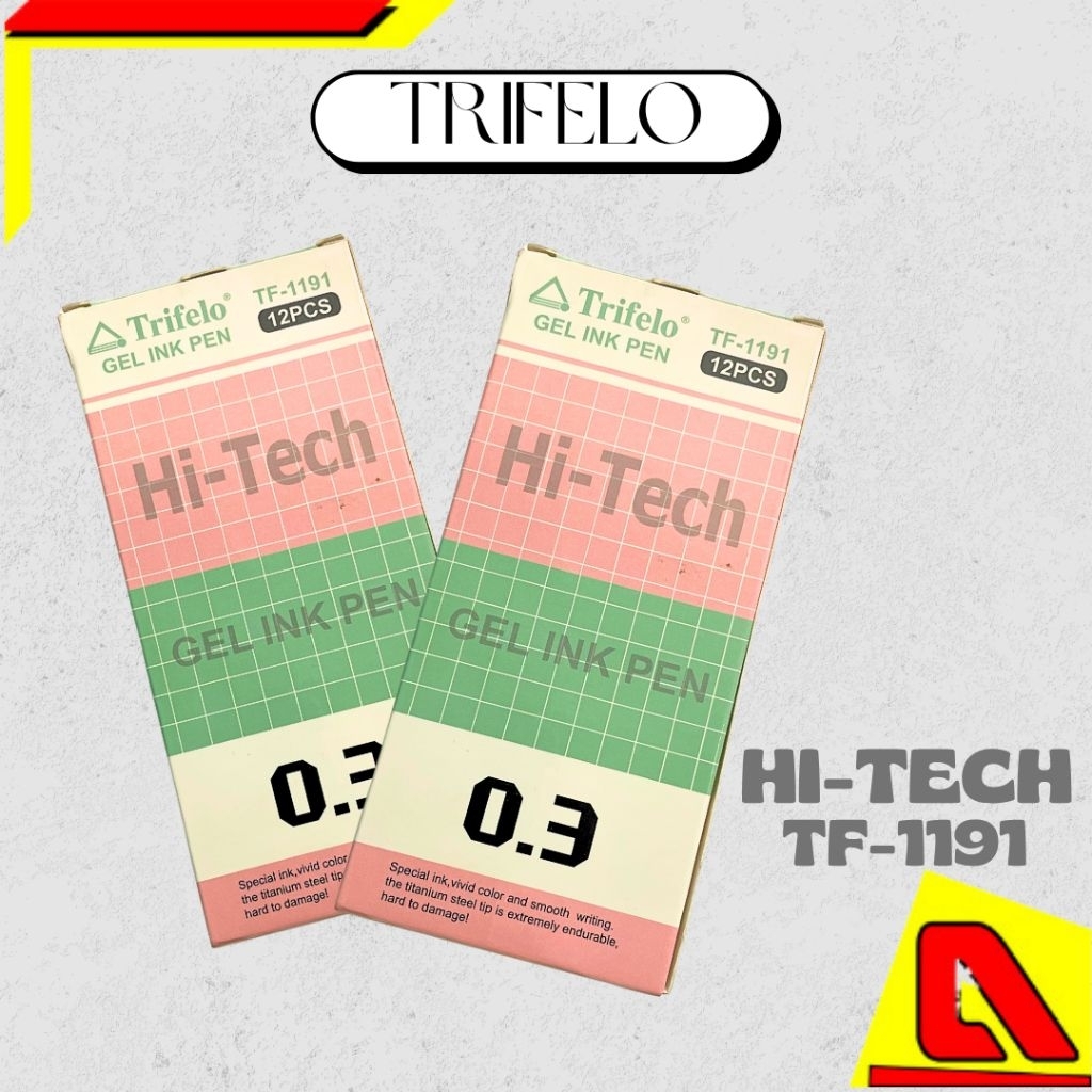 Bolpoin Trifelo/HI-TECH/GEL INK PINK TF-1191 Tinta Gel Ink Pen 0.3mm