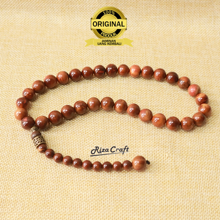 Tasbih Aesthetic Kayu 33 Butir Kokka Kaukah Koka Jumbo Besar 12mm ASLI 100%